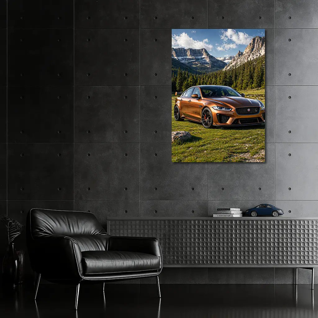Jaguar XE SV Project Eight Mountain Meadow – Wall Art