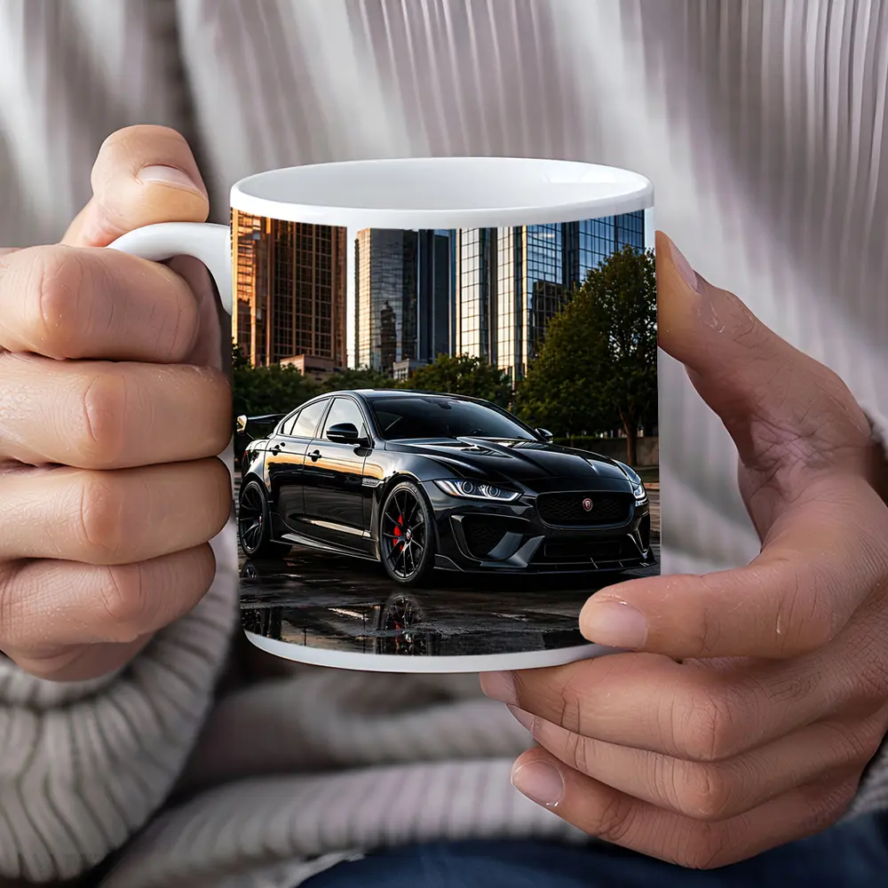 Jaguar XE SV Project Eight City Skyline – Mugs