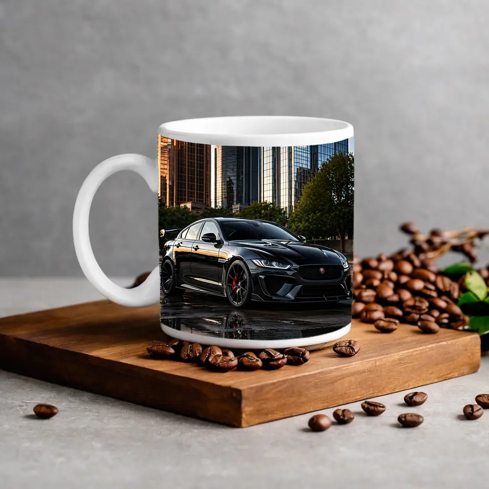 Jaguar XE SV Project Eight City Skyline – Mugs