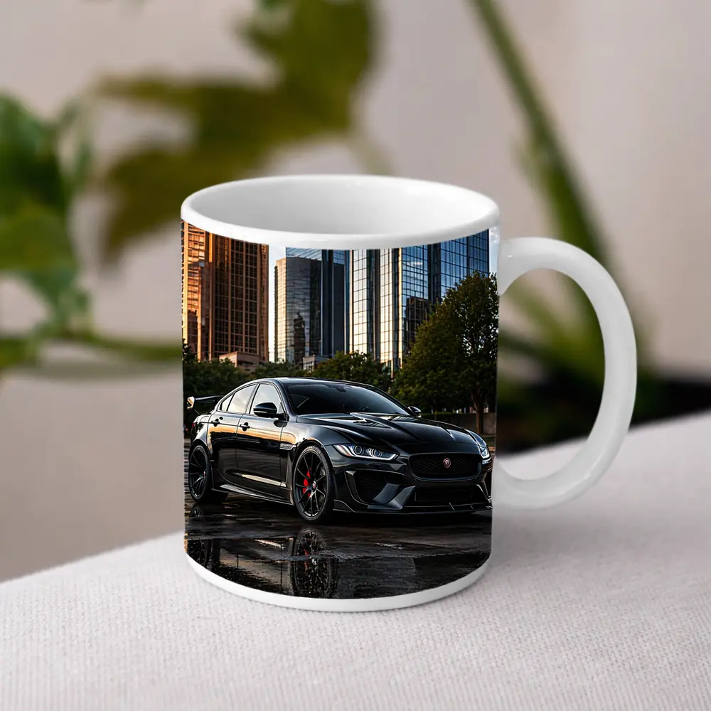 Jaguar XE SV Project Eight City Skyline – Mugs