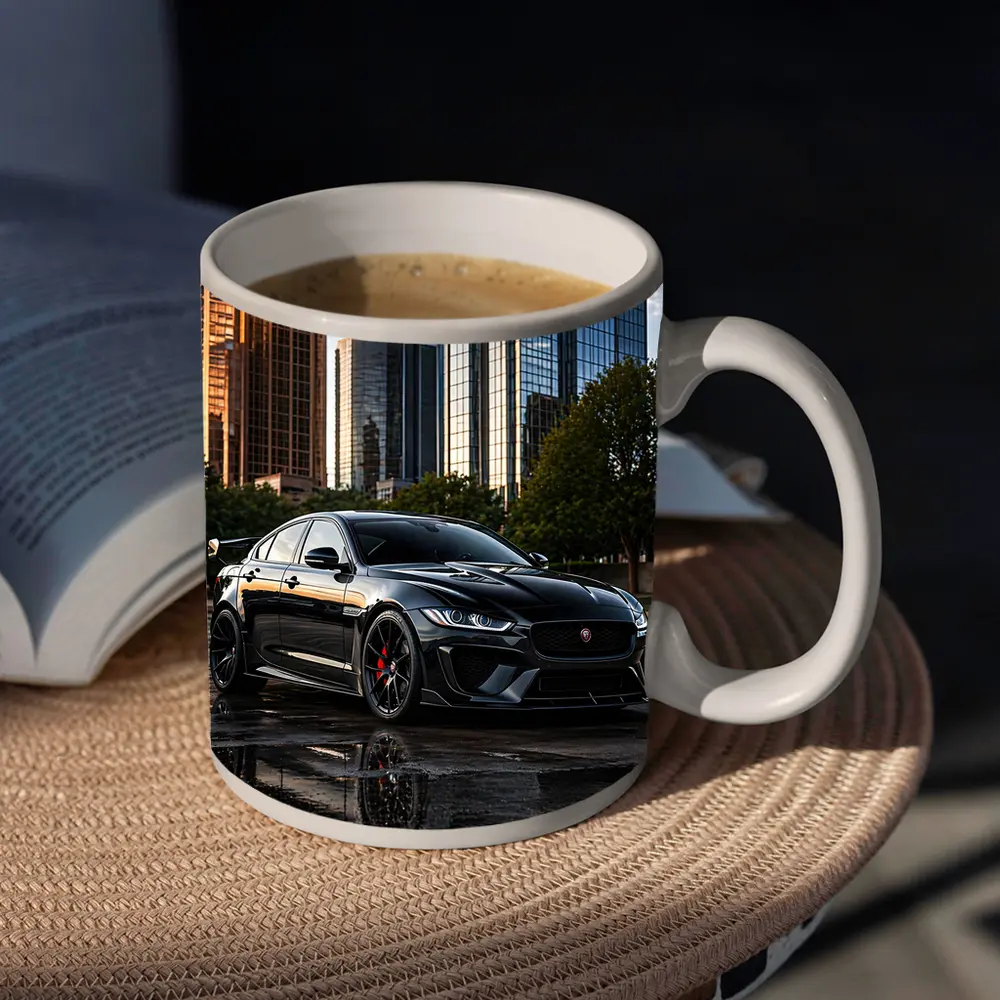 Jaguar XE SV Project Eight City Skyline – Mugs