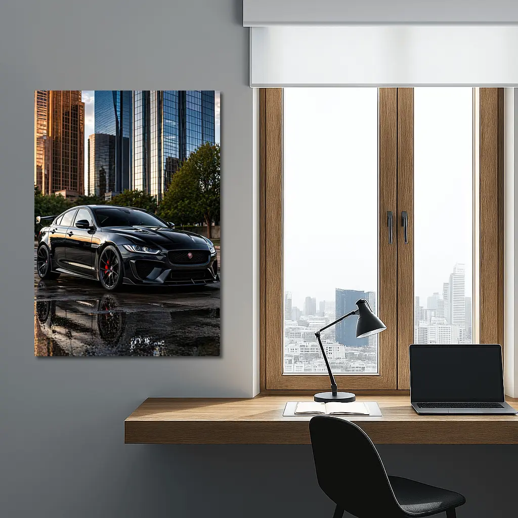 Jaguar XE SV Project Eight City Skyline – Wall Art