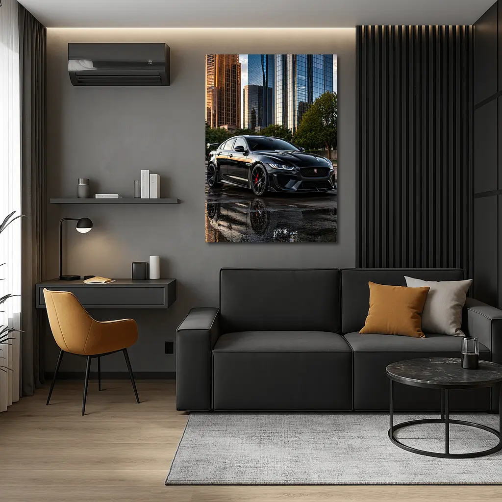 Jaguar XE SV Project Eight City Skyline – Wall Art
