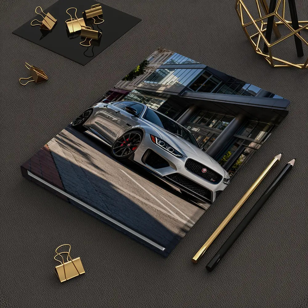 Jaguar XE SV Silver Urban Street Scene – Notebooks