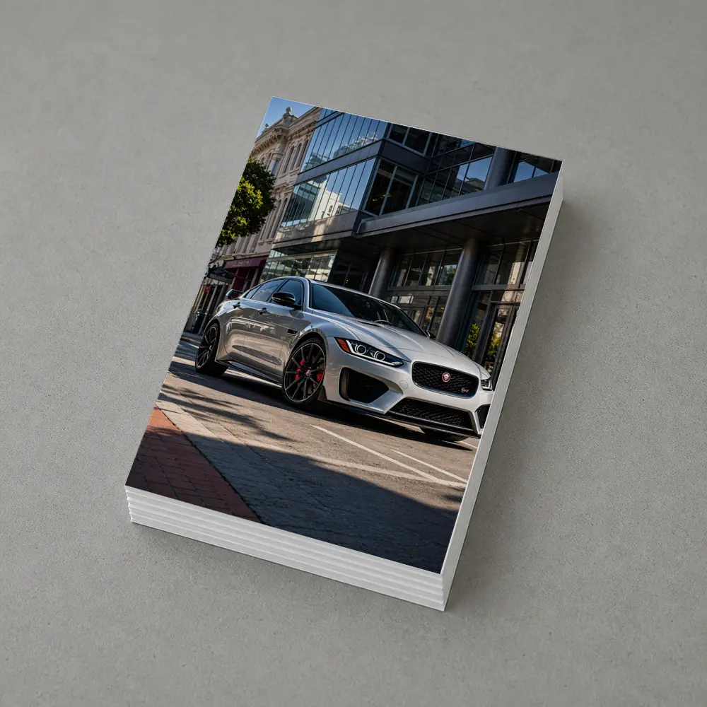 Jaguar XE SV Silver Urban Street Scene – Postcards