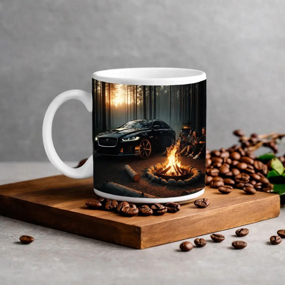 Jaguar XF Black Forest Campfire Night – Mugs