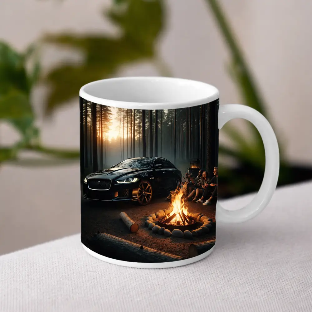 Jaguar XF Black Forest Campfire Night – Mugs