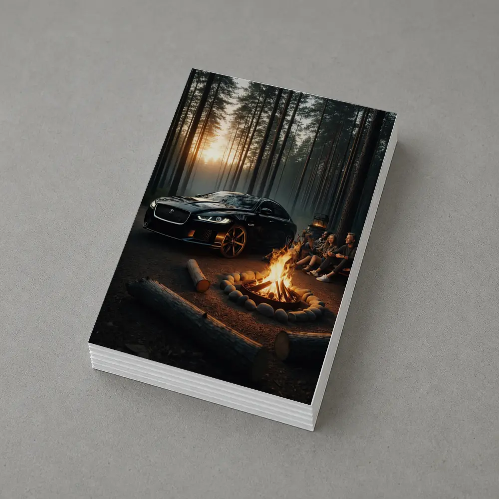 Jaguar XF Black Forest Campfire Night – Postcards