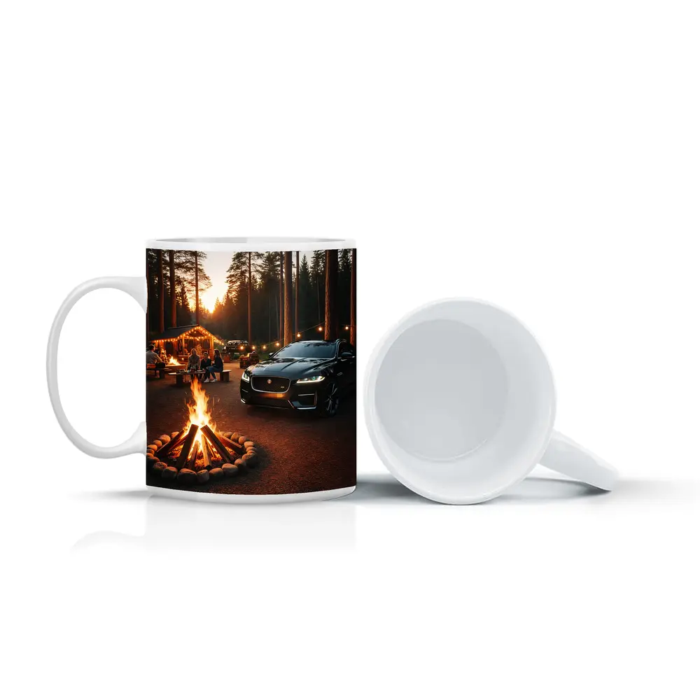 Jaguar F-Pace Black Forest Campfire Sunset – Mugs