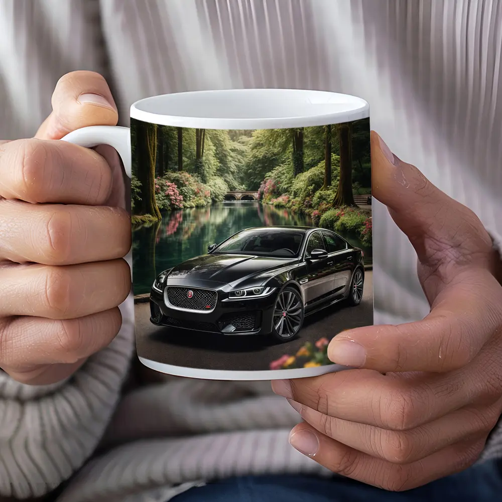 Jaguar XF Black Sedan Forest River – Mugs