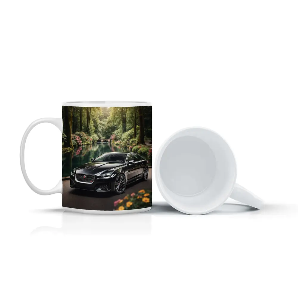 Jaguar XF Black Sedan Forest River – Mugs