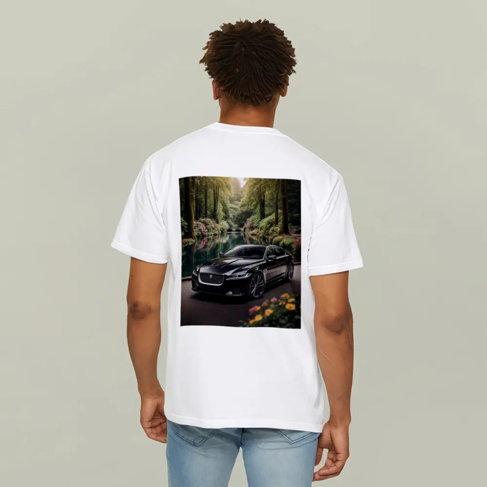 Jaguar XF Black Sedan Forest River – T-Shirts