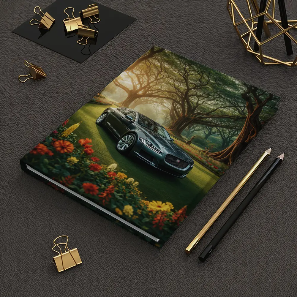 Jaguar XF Sedan Parked In Garden – Notebooks