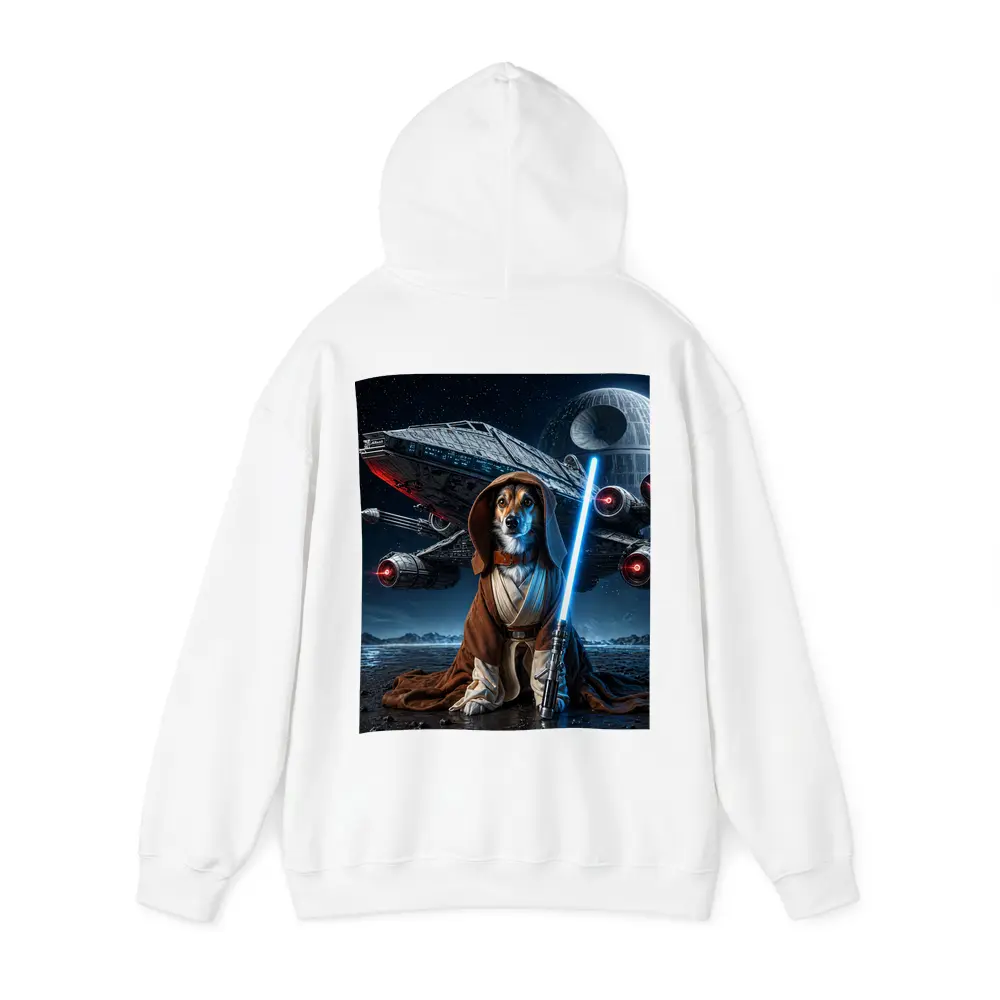 Jedi Dog With Lightsaber Space Battle – Hoodies