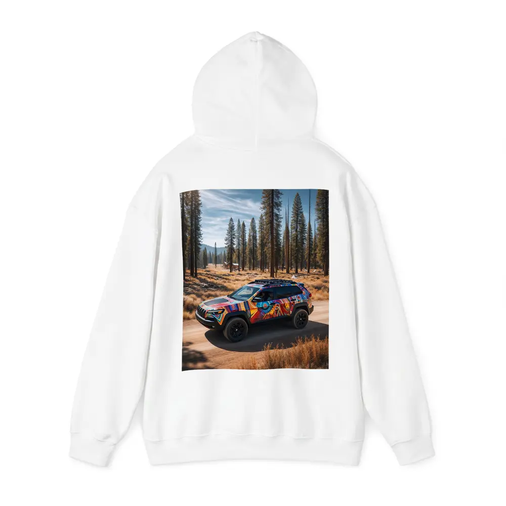 Jeep Cherokee Bold Colorful Wrap Forest Trail – Hoodies