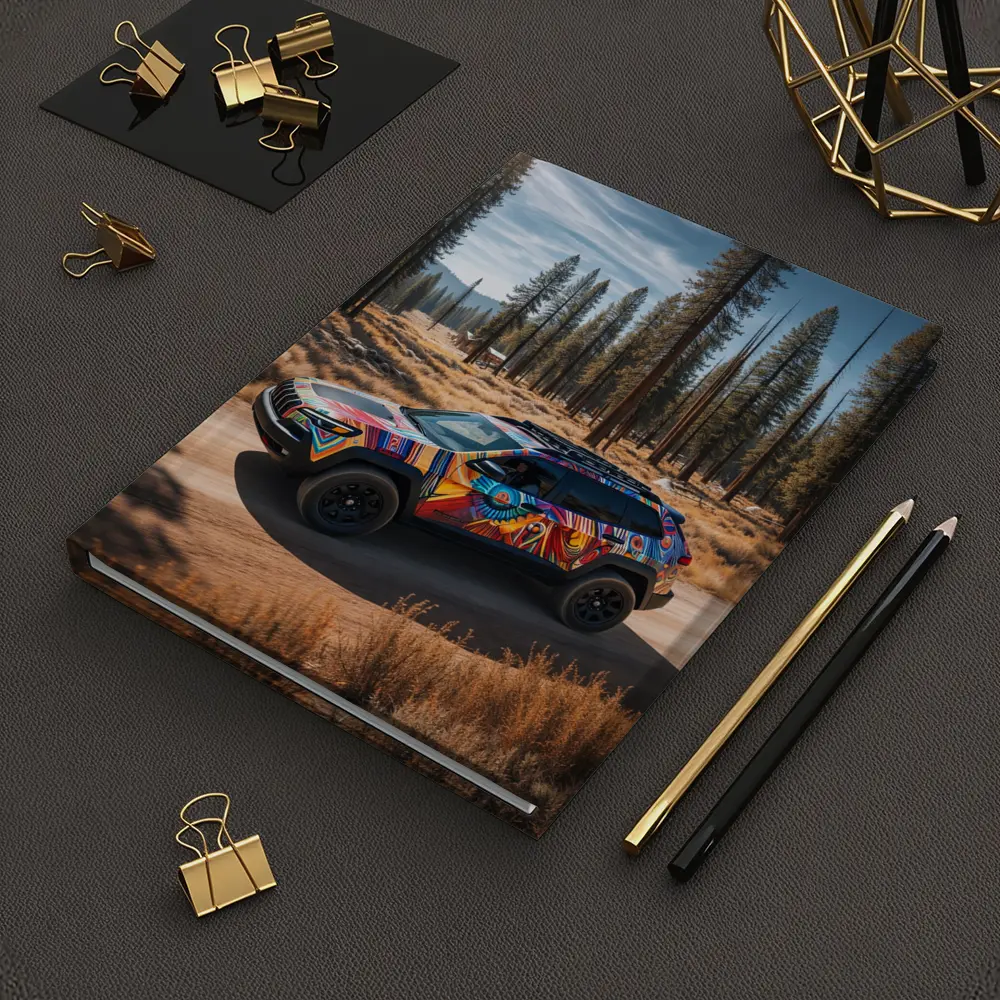 Jeep Cherokee Bold Colorful Wrap Forest Trail – Notebooks