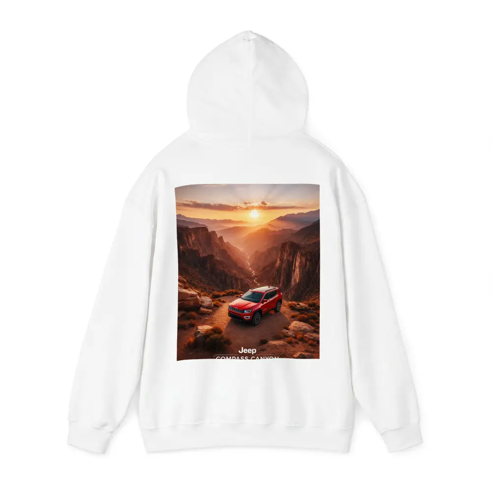 Jeep Compass Red SUV Canyon Sunset – Hoodies