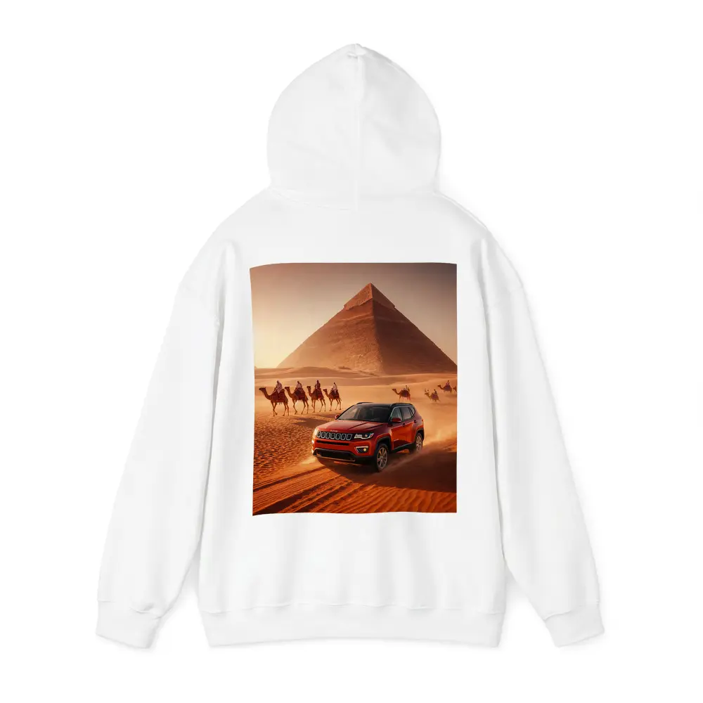 Jeep Compass Red Desert Egypt Pyramids – Hoodies