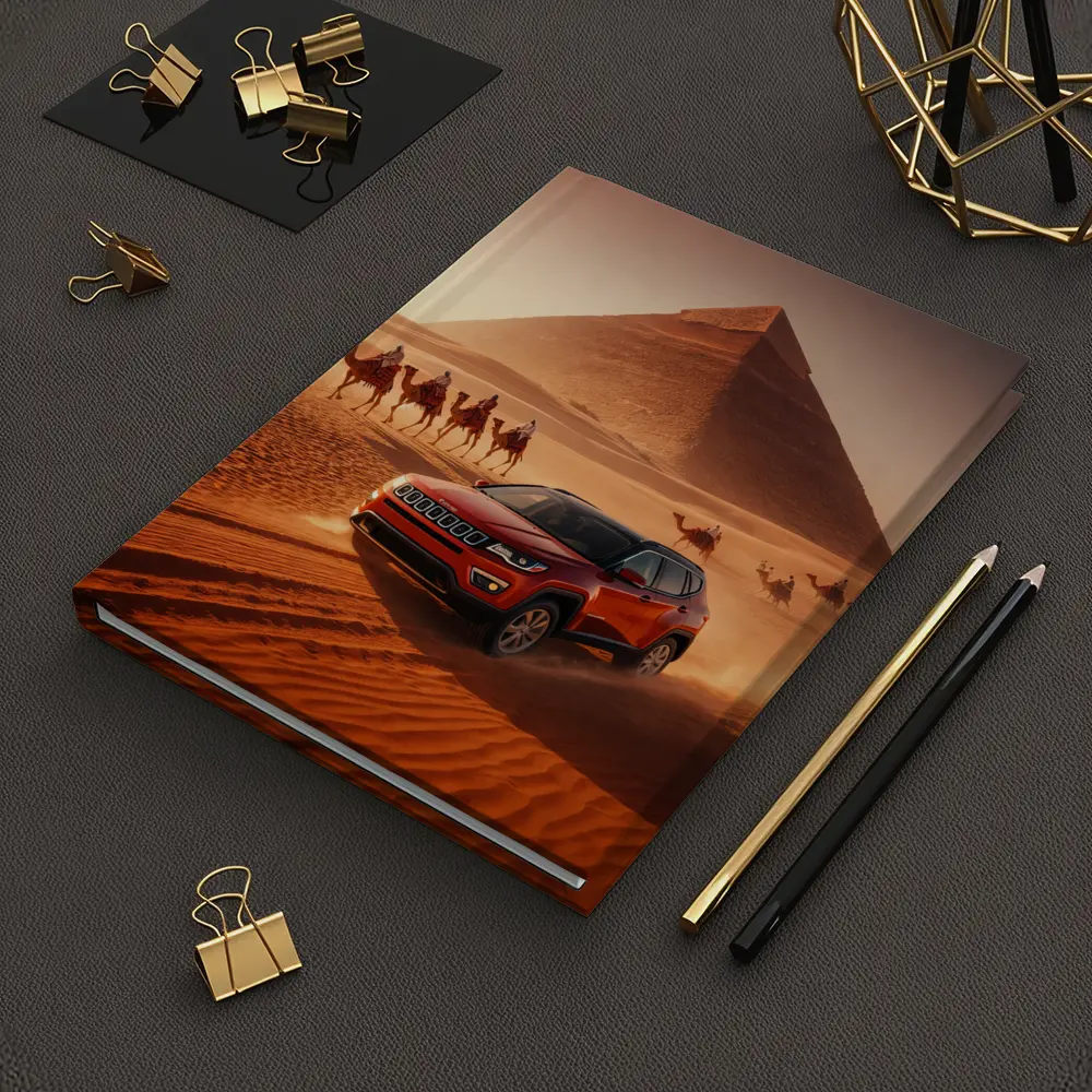 Jeep Compass Red Desert Egypt Pyramids – Notebooks