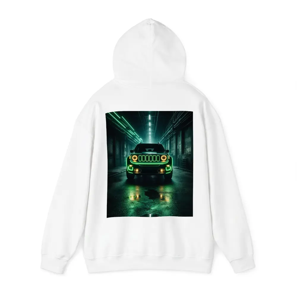 Jeep Renegade Neon Green Dark Urban Garage – Hoodies