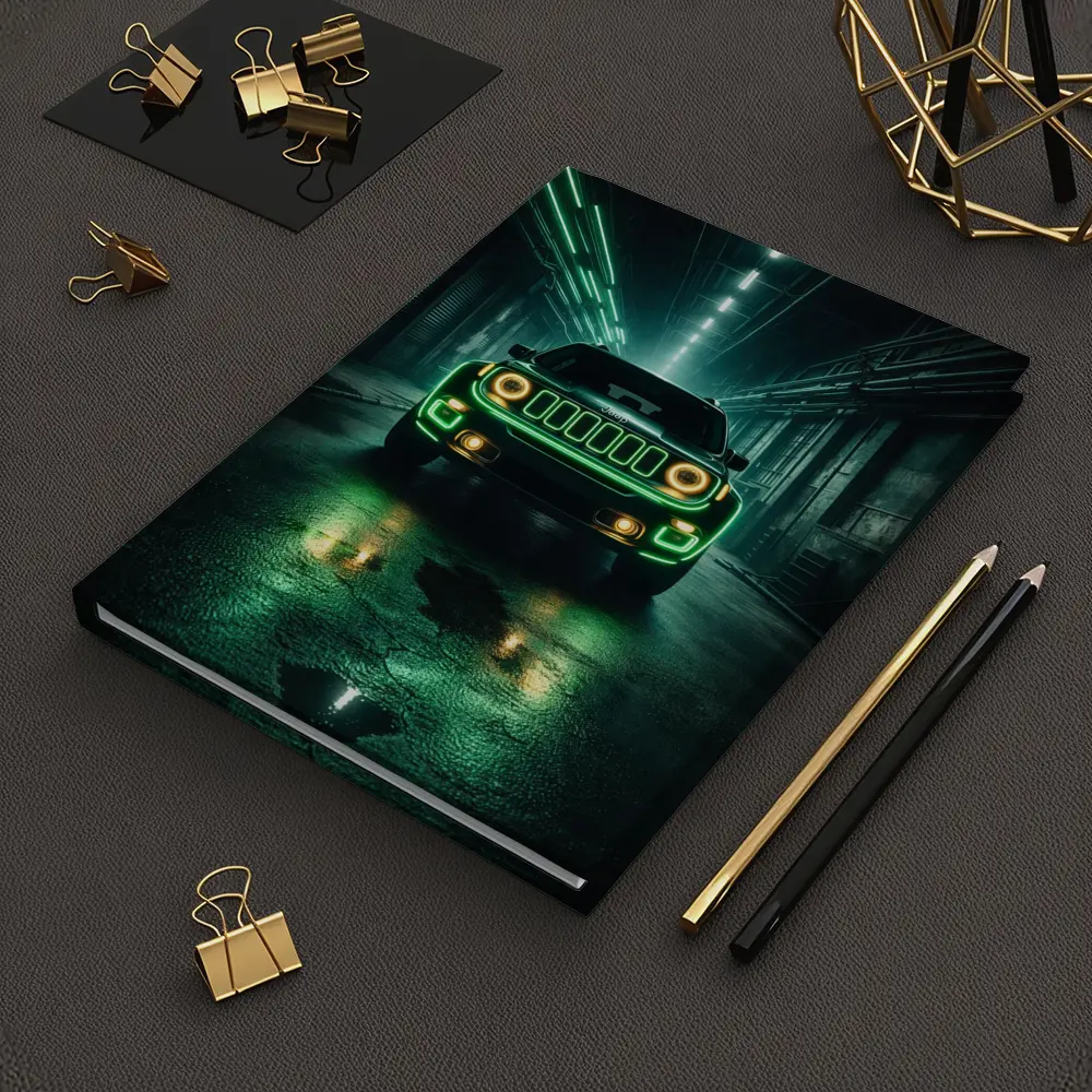 Jeep Renegade Neon Green Dark Urban Garage – Notebooks