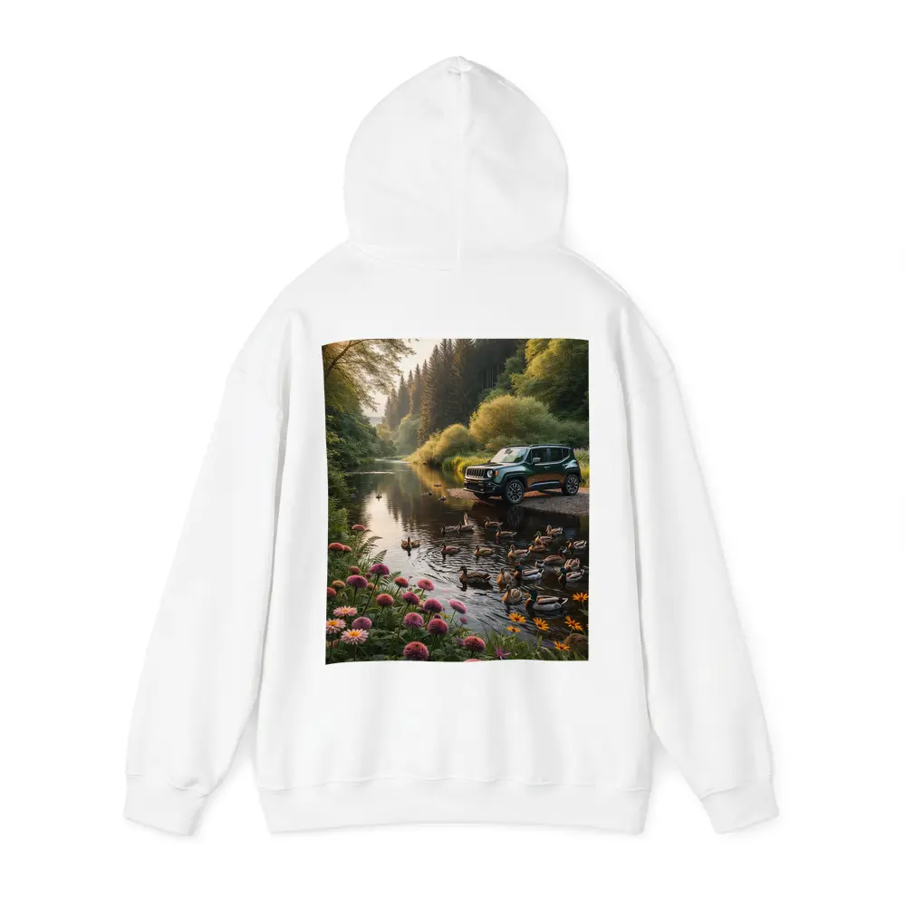 Jeep Renegade Parked by Forest River – Hoodies