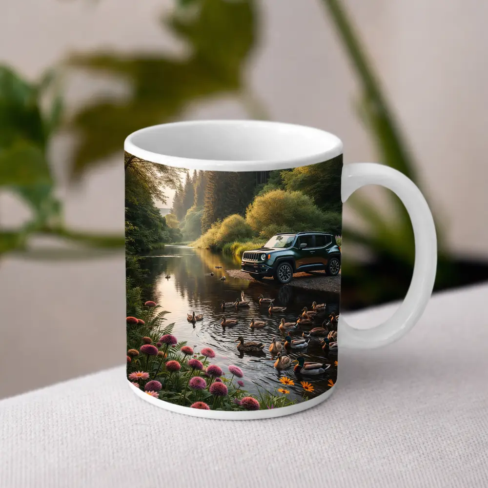 Jeep Renegade Parked by Forest River – Mugs