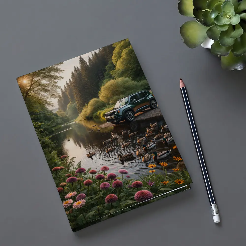 Jeep Renegade Parked by Forest River – Notebooks