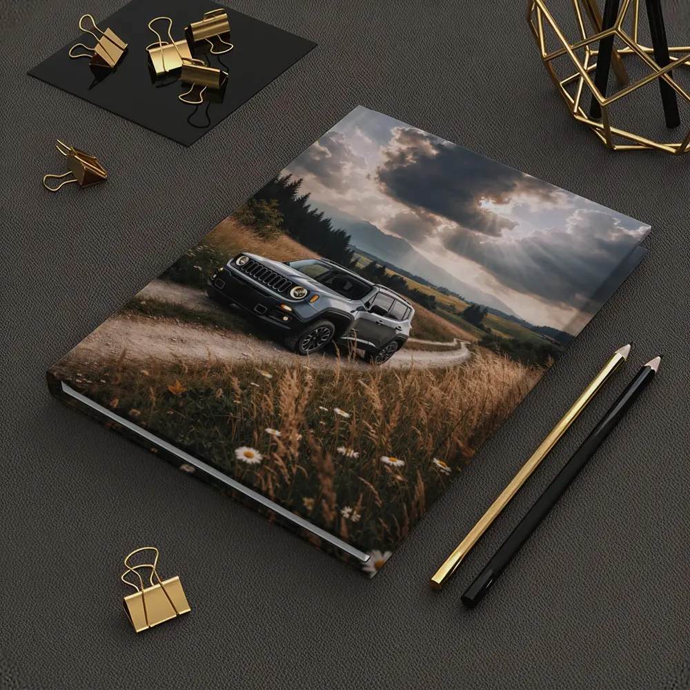Jeep Renegade On Dirt Road Countryside – Notebooks