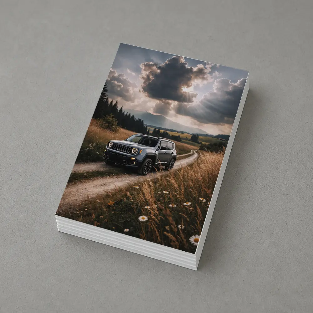 Jeep Renegade On Dirt Road Countryside – Postcards