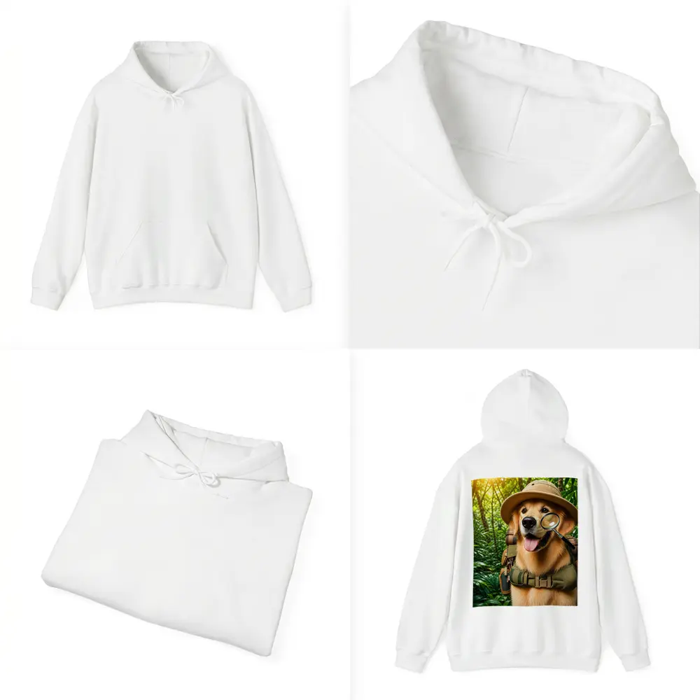 Golden Retriever Explorer Dog Jungle Adventure – Hoodies