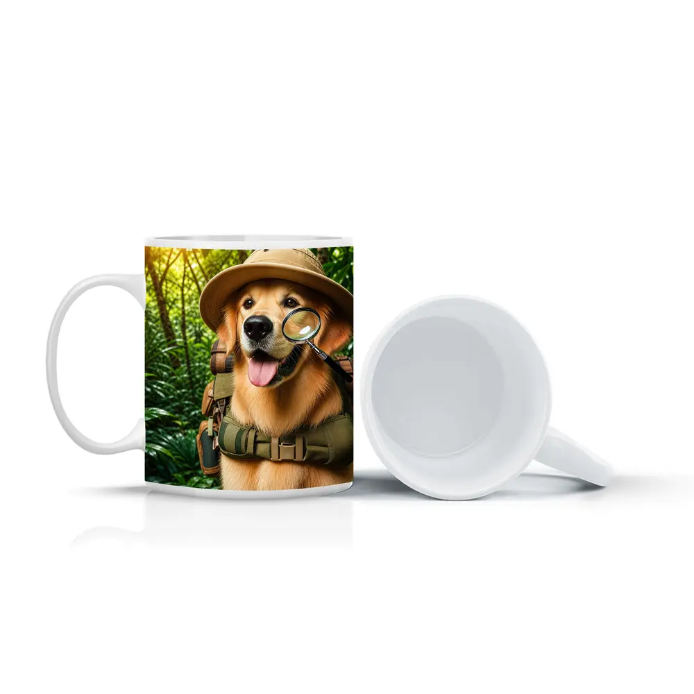 Golden Retriever Explorer Dog Jungle Adventure – Mugs