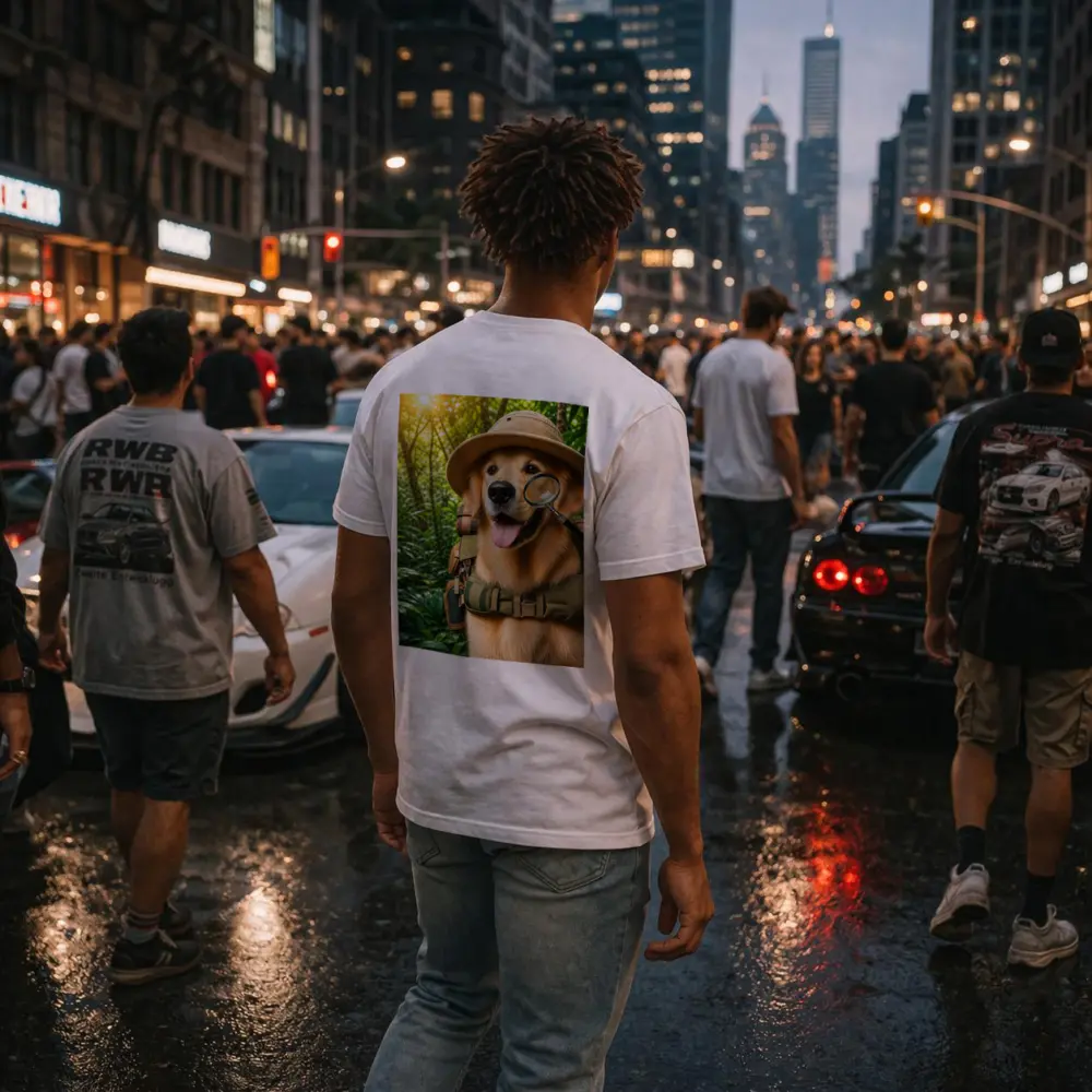 Golden Retriever Explorer Dog Jungle Adventure – T-Shirts