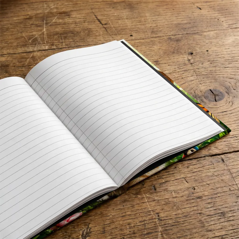 Explorer Cat in Jungle with Butterflies – Notebooks