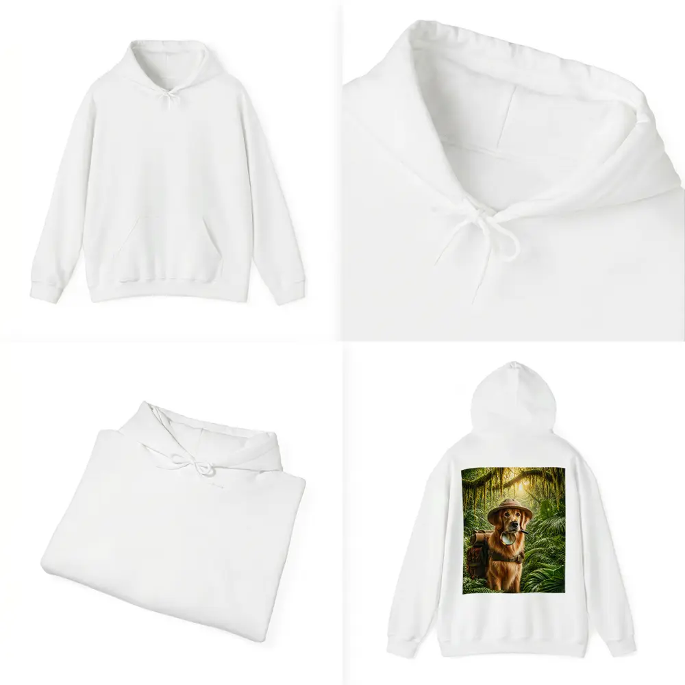 Golden Retriever Explorer Dog Jungle Adventure – Hoodies