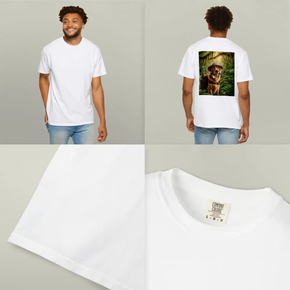 Golden Retriever Explorer Dog Jungle Adventure – T-Shirts