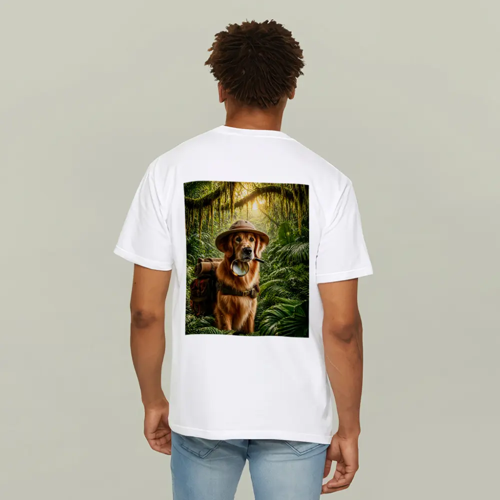 Golden Retriever Explorer Dog Jungle Adventure – T-Shirts