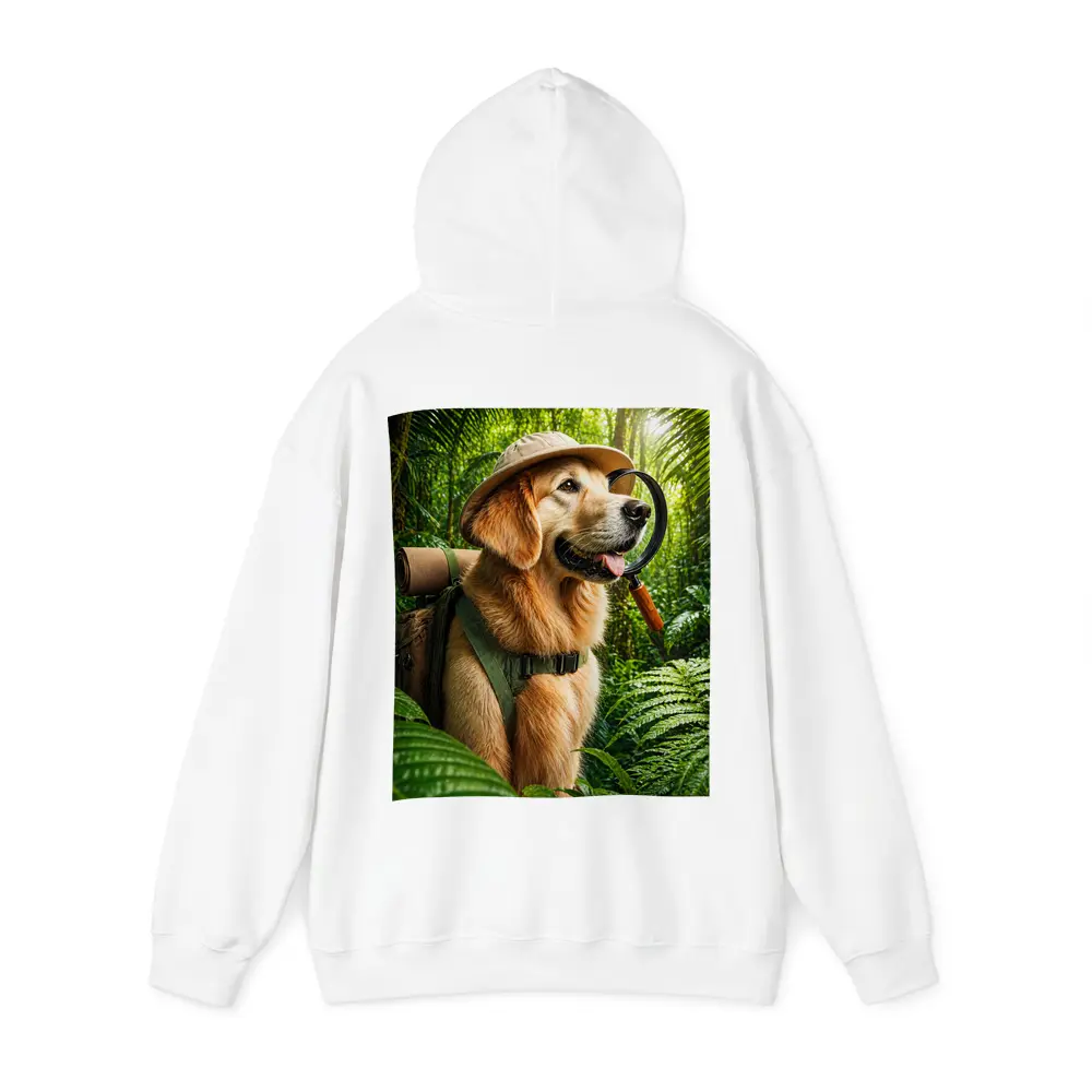 Golden Retriever Explorer in Jungle Adventure – Hoodies