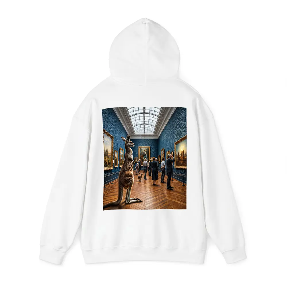 Kangaroo Standing Inside Classic Art Museum – Hoodies