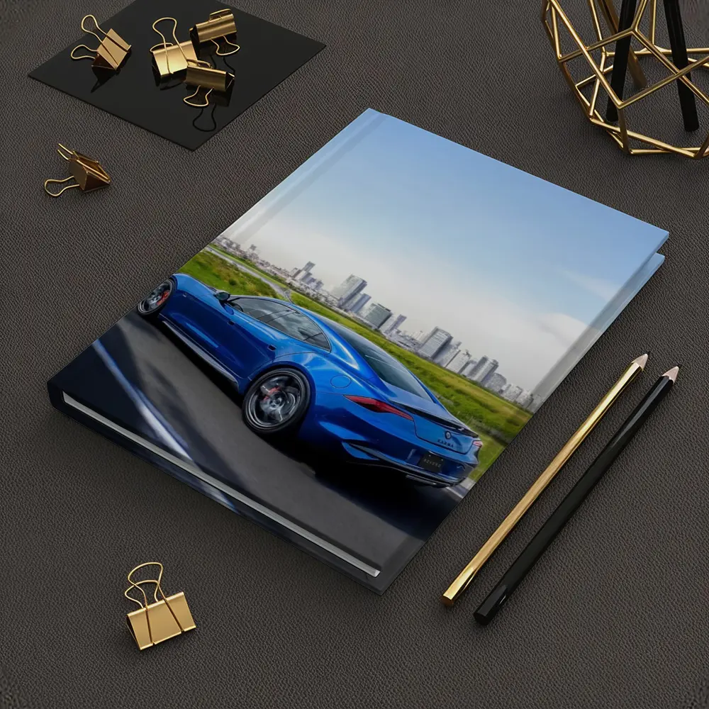 Karma GS-6 Blue Sports Car City Skyline – Notebooks