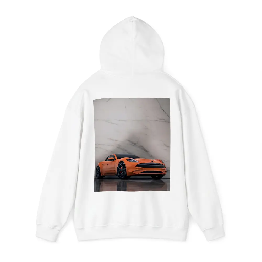 Karma GS6 Orange Sports Car Marble Background – Hoodies
