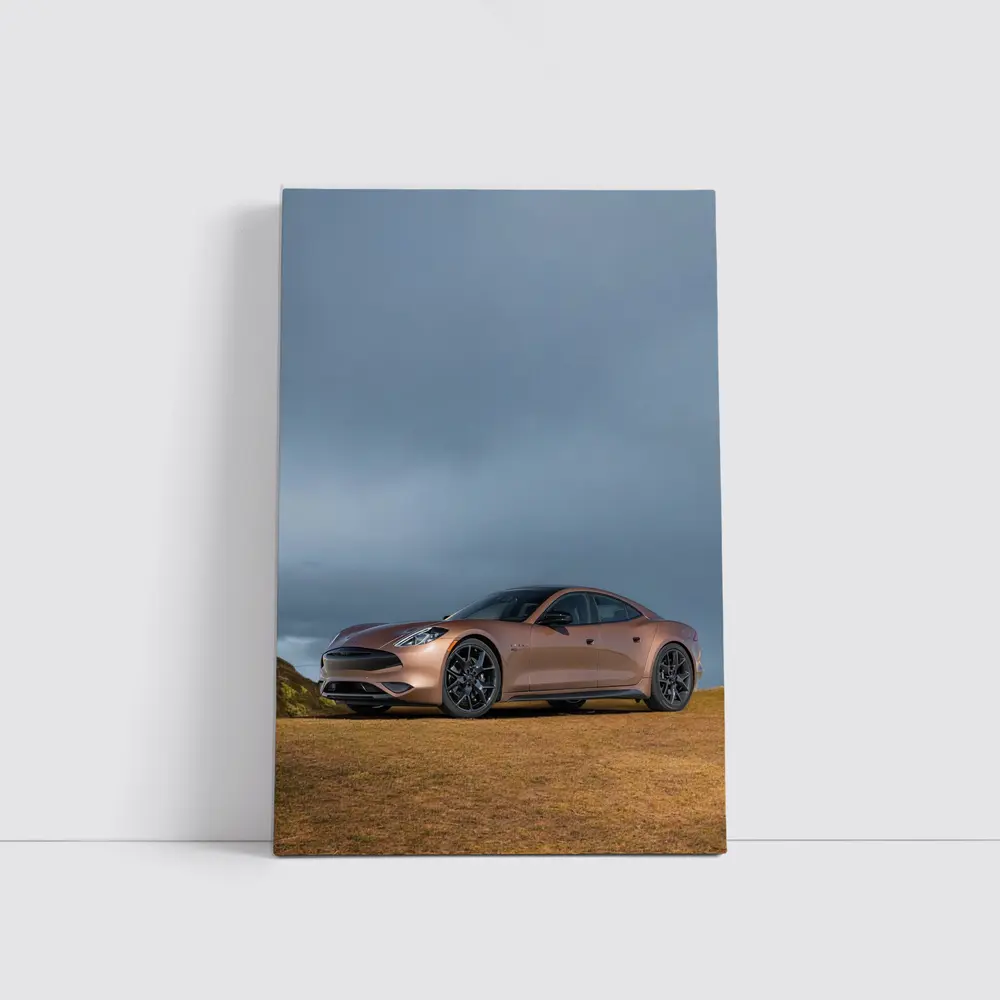 Karma GS6 Parked On Stormy Hillside – Wall Art