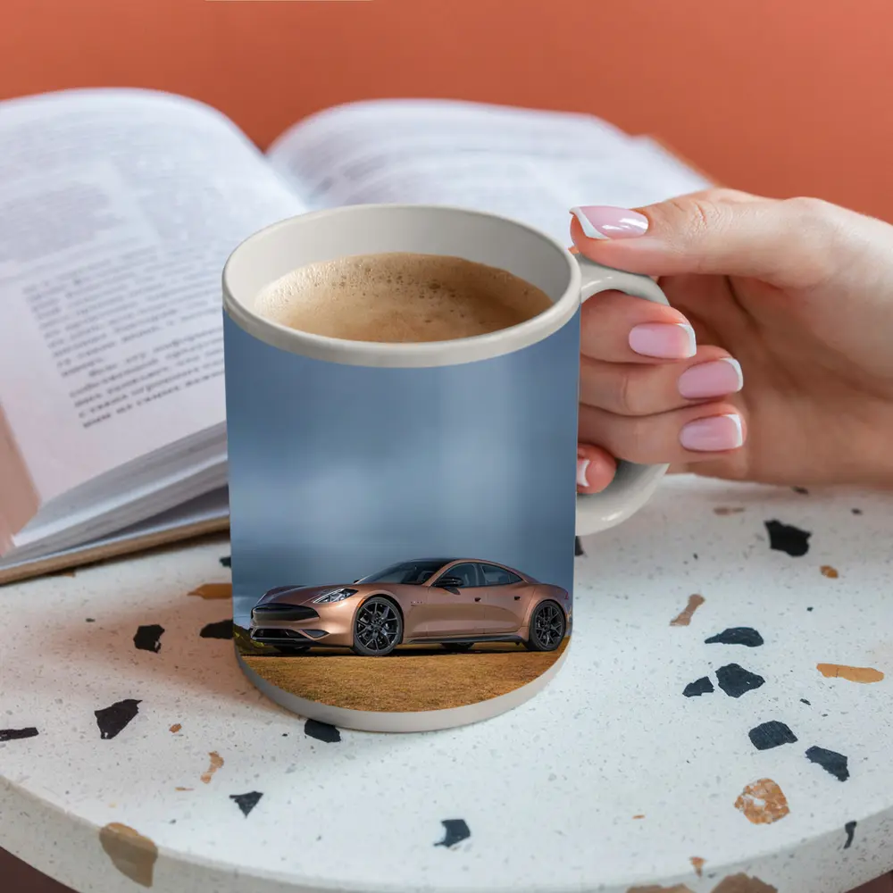 Karma GS6 Parked On Stormy Hillside – Mugs