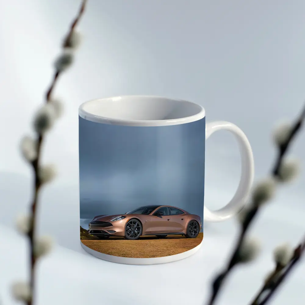 Karma GS6 Parked On Stormy Hillside – Mugs