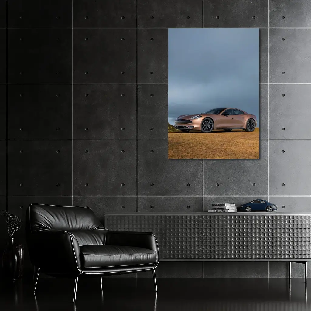 Karma GS6 Parked On Stormy Hillside – Wall Art
