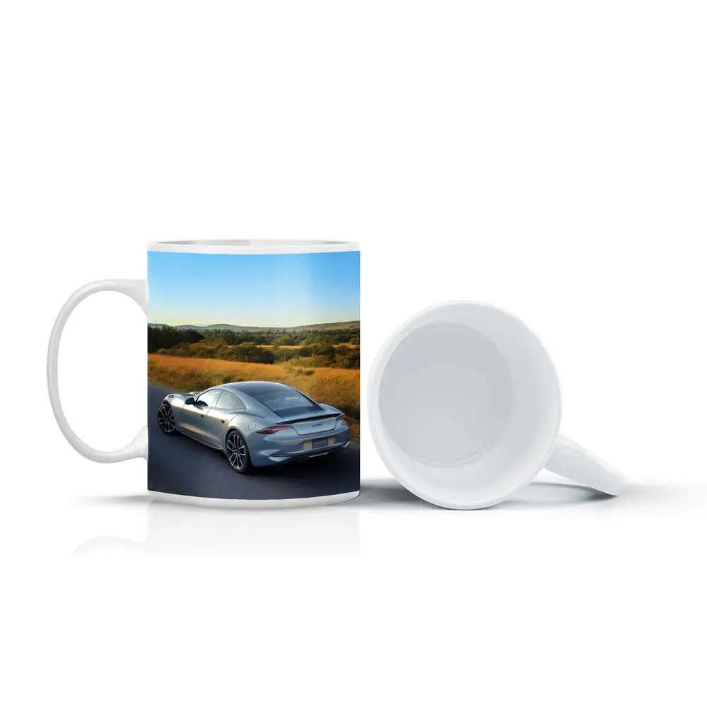 Karma Invictus Silver Car Country Road – Mugs