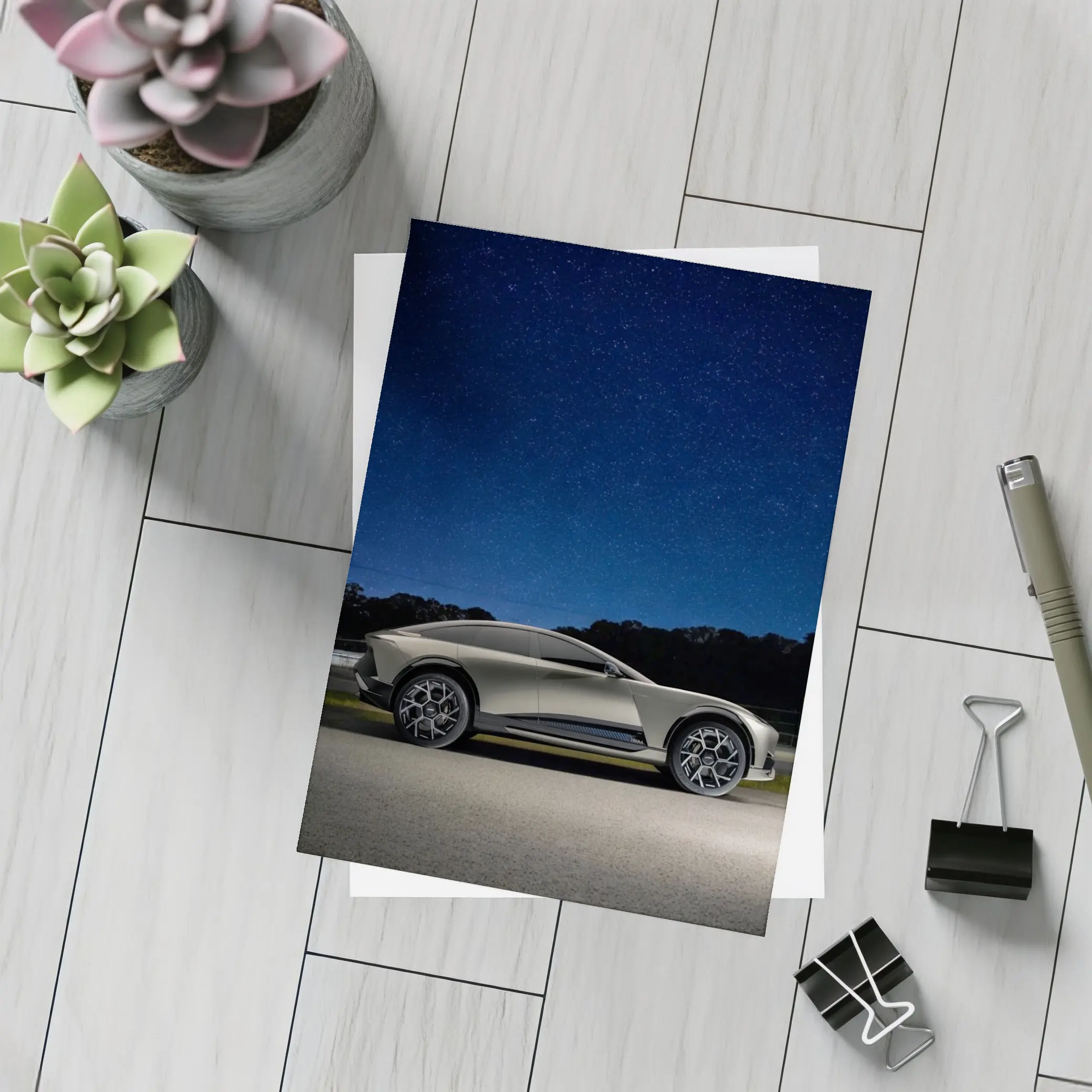 Karma Ivara SUV Under Starry Night Sky – Postcards