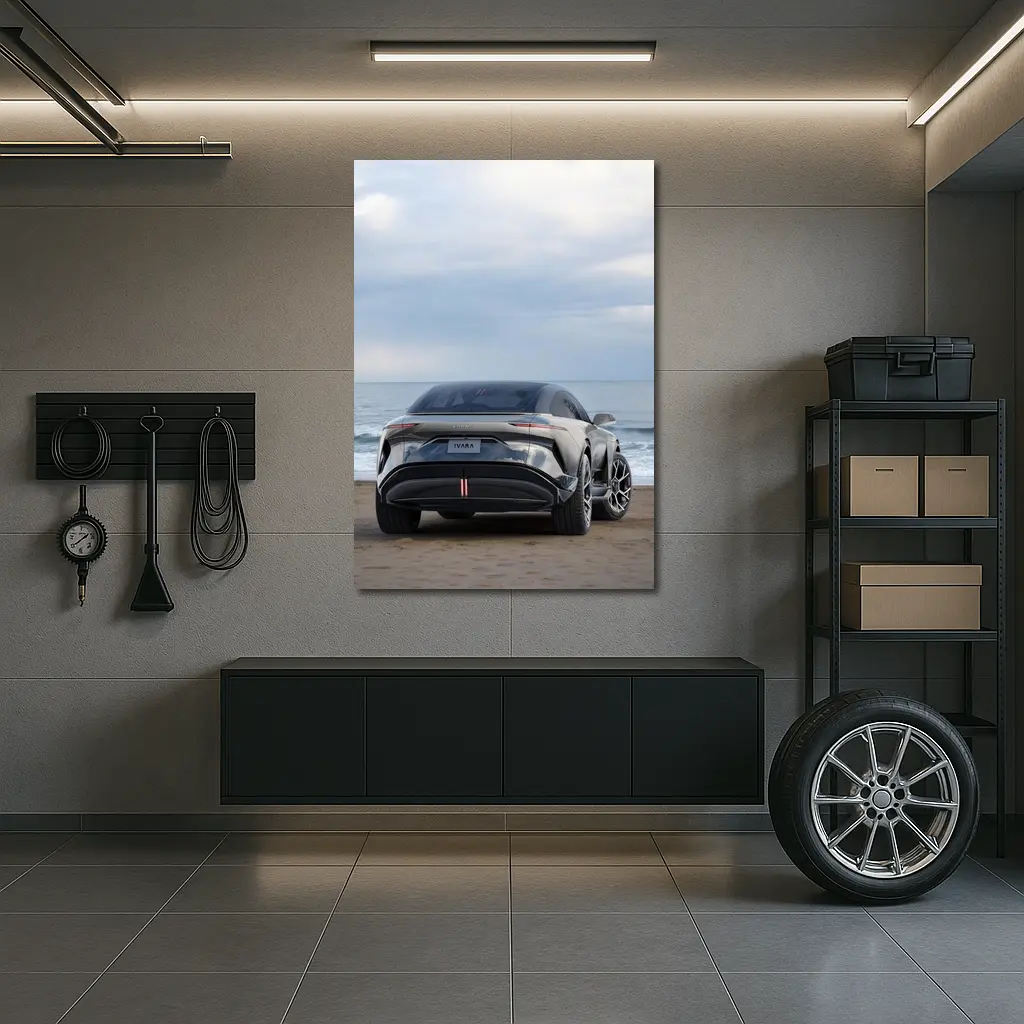 Karma Ivara Electric SUV Beach Shore – Wall Art
