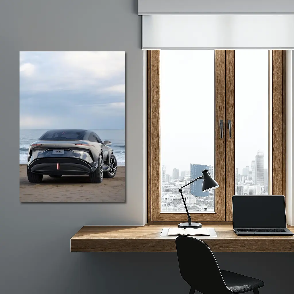 Karma Ivara Electric SUV Beach Shore – Wall Art
