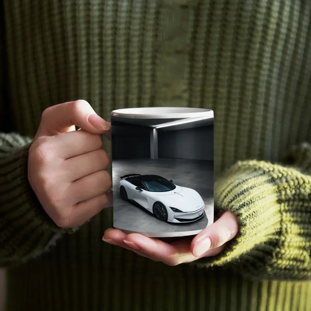 Karma Kaveya White Supercar Concrete Garage – Mugs